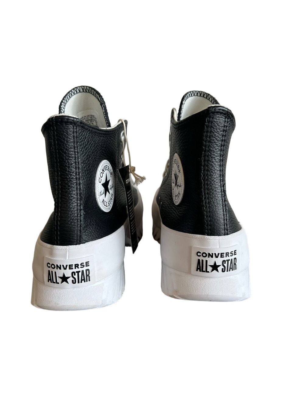 Converse Chuck Taylor All Star Lugged Hi Black Leather Shoe Size 8.5 or 10.5 - Picture 4 of 8